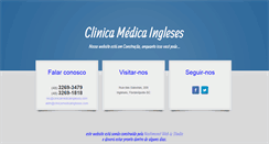 Desktop Screenshot of clinicamedicaingleses.com